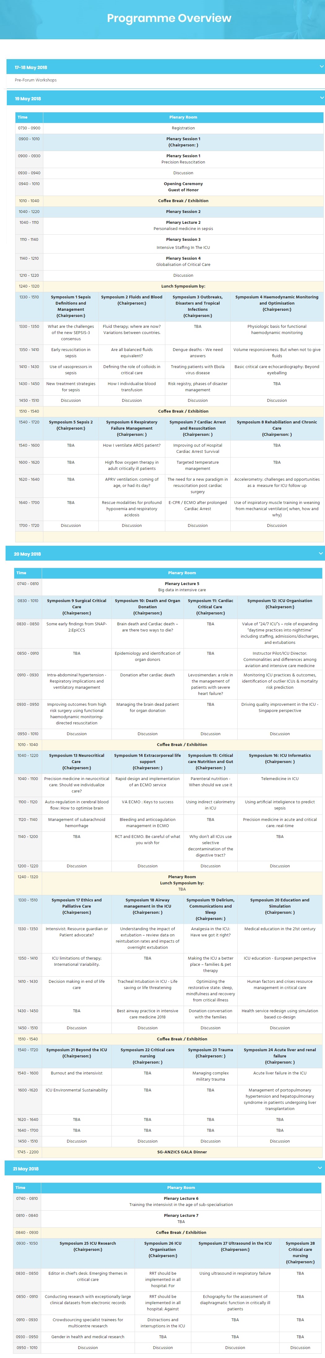 5th SG-ANZICS Asia Pacific Intensive Care Forum