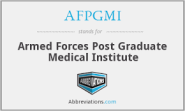 Armed Forces Postgraduate Medical Institute (AFPMI)