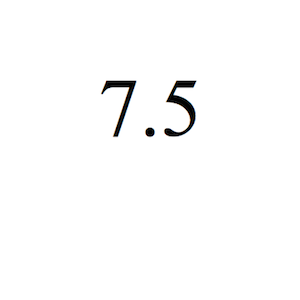 7.5 7.5