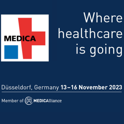 MEDICA Trade Fair, DUSSELDORF, GERMANY - NOVEMBER 2019, Simulator