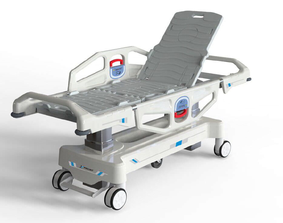 Transport stretcher trolley / height-adjustable / electrical / 3-section PC-DZH-2 Shanghai Pinxing Medical Equipment Co.,Ltd