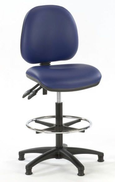Medical stool / height-adjustable / on casters / with backrest 6101 SEERS Medical