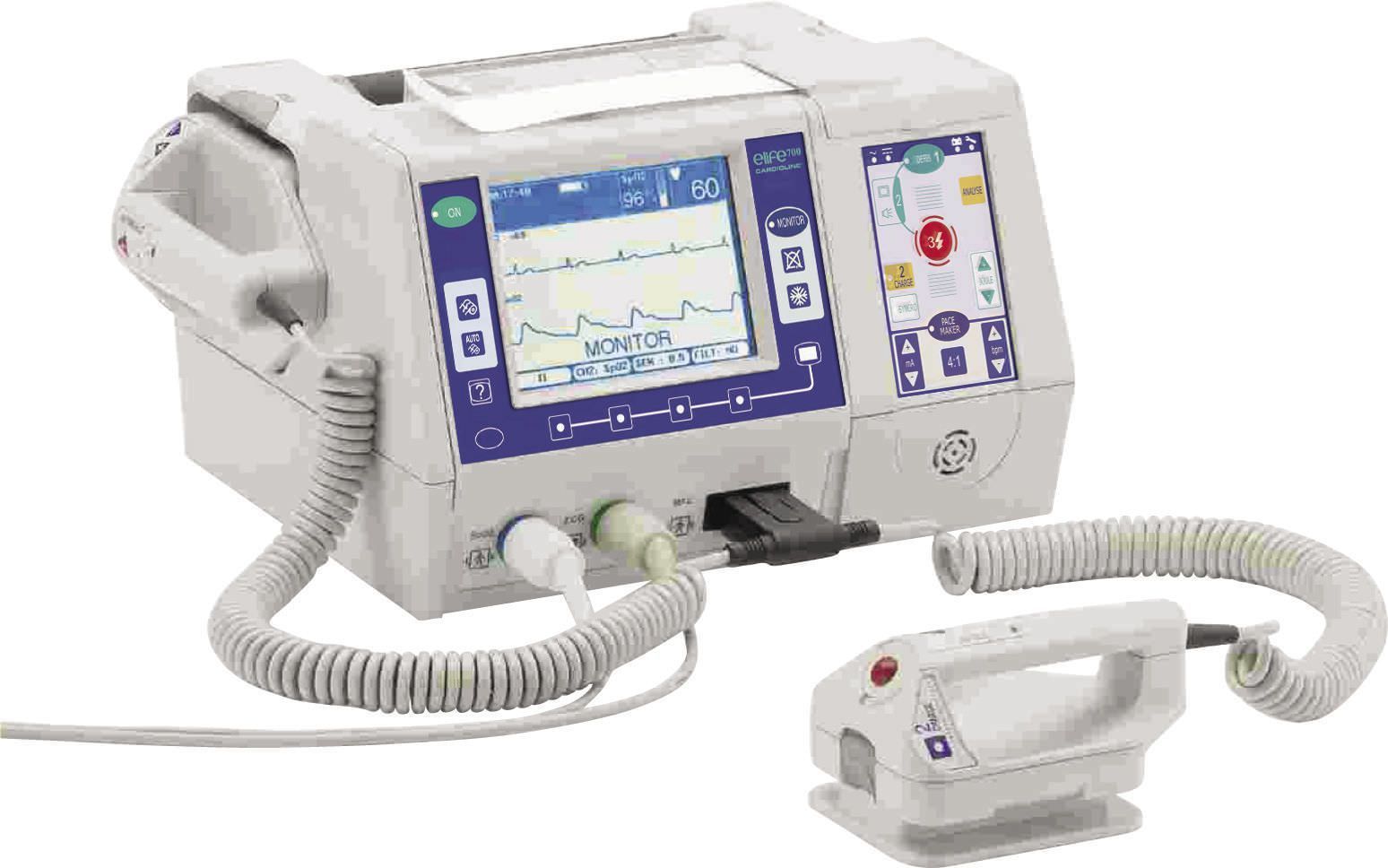 Semi-automatic external defibrillator / compact multi-parameter monitor elife700 Cardioline