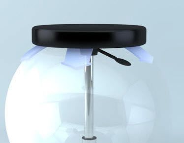 Medical stool / height-adjustable / on casters COMFORT-SWING brumaba GmbH