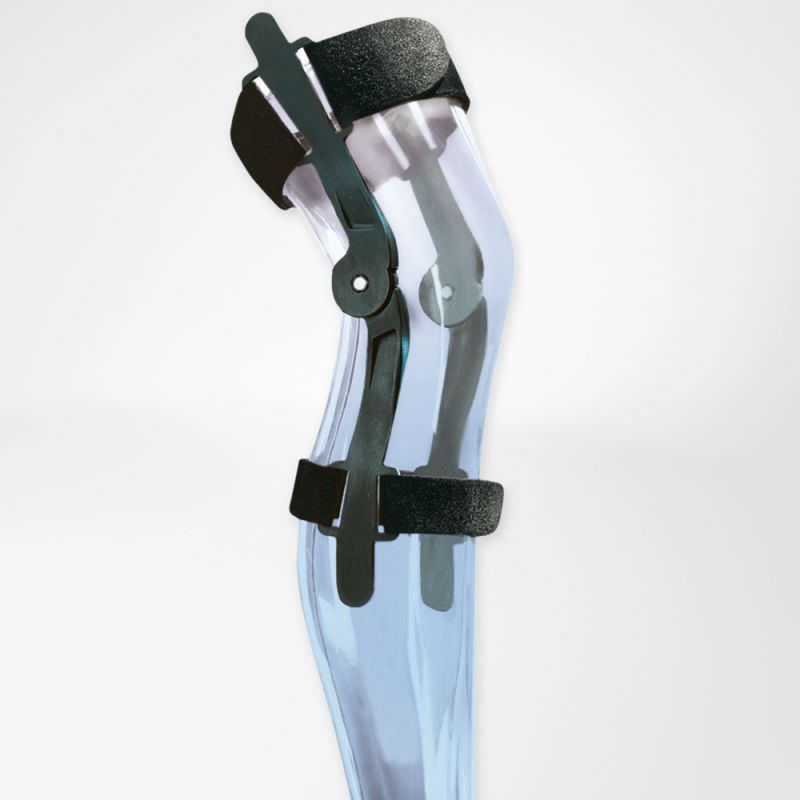 Knee orthosis (orthopedic immobilization) / with flexible stays / with patellar buttress GenuTrain® S Bauerfeind