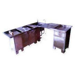 Autopsy table / L-shaped / with sink SP-101-Deluxe Span Surgical