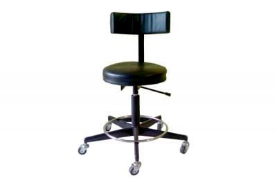 Medical stool / on casters / height-adjustable / with backrest 99X2 Shree Hospital Equipments
