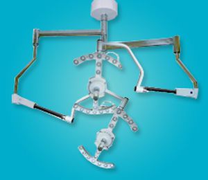 LED surgical light / ceiling-mounted / 2-arm 80000 lux | LS-Basic Shree Hospital Equipments