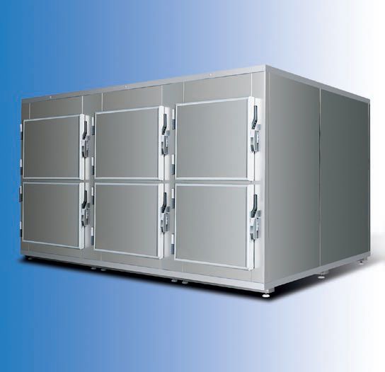 6-body refrigerated mortuary cabinet CEACA27/29, CEACZ27/29, CEACA28/30, CEACZ28/30 CEABIS