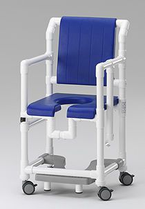 Shower chair / with cutout seat / on casters SC 100 PPG RCN MEDIZIN