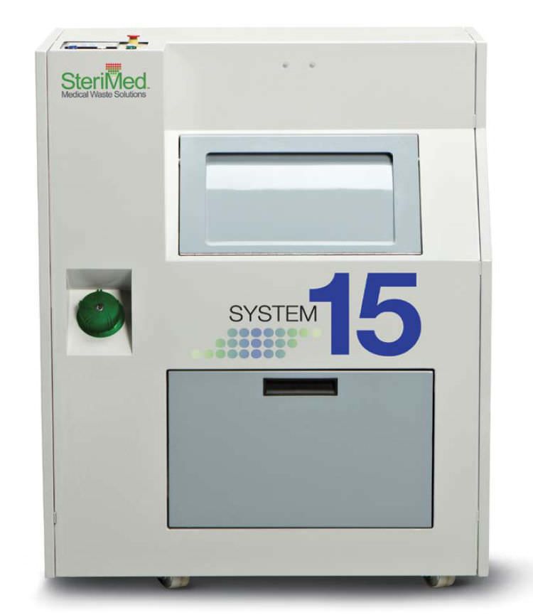 Waste treatment system with shredder / medical SYSTEM 15 Sterimed