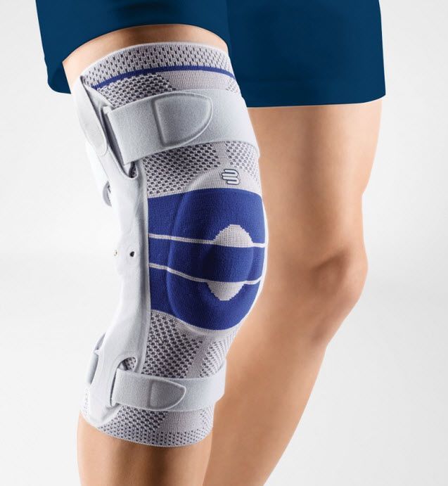 Knee orthosis (orthopedic immobilization) / with flexible stays / with patellar buttress GenuTrain® S Pro Bauerfeind
