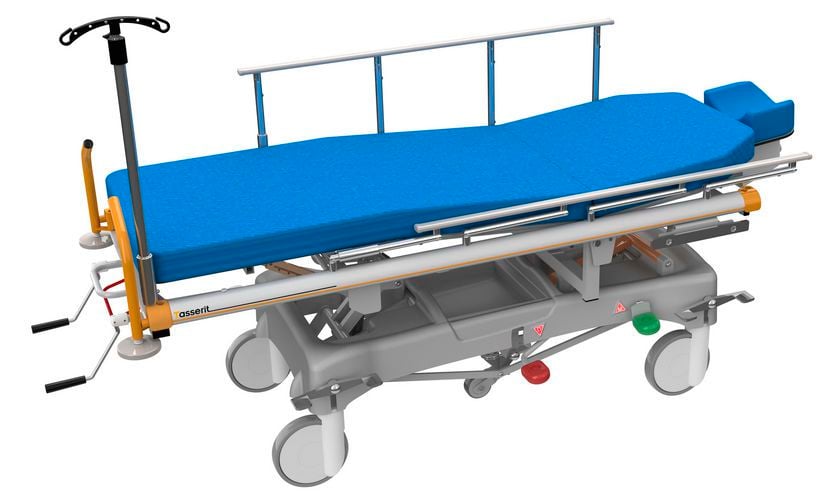 Transport stretcher trolley / height-adjustable / hydraulic / 4-section Sotec Medical