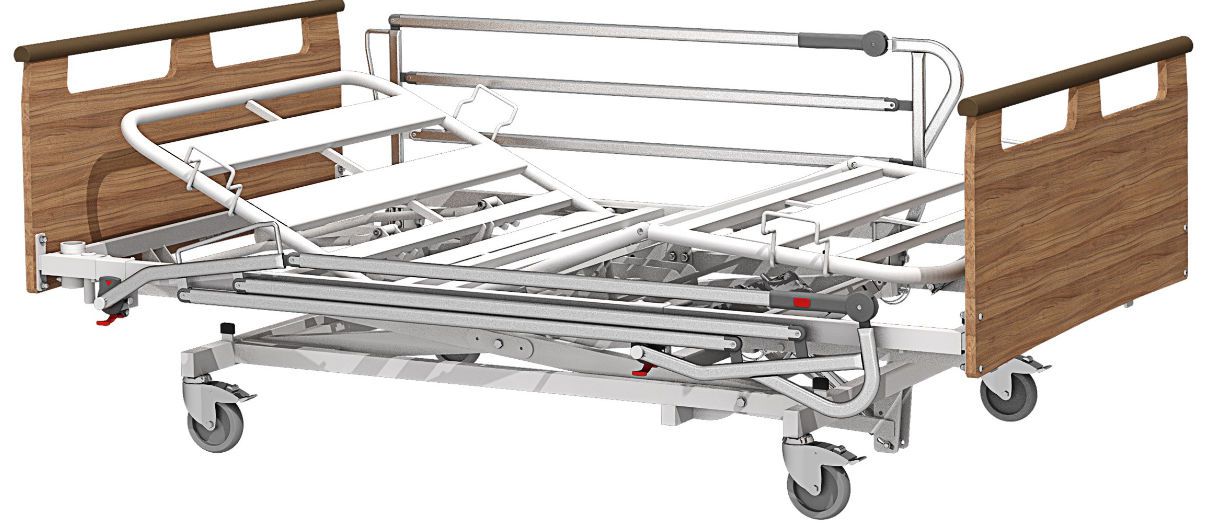 Electrical bed / height-adjustable / 4 sections / bariatric Atlas Sotec Medical
