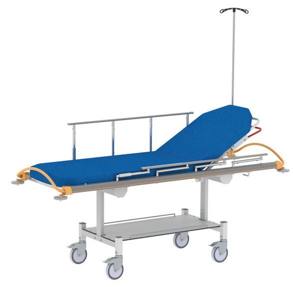Transport stretcher trolley / pneumatic / 2-section Fixus Sotec Medical