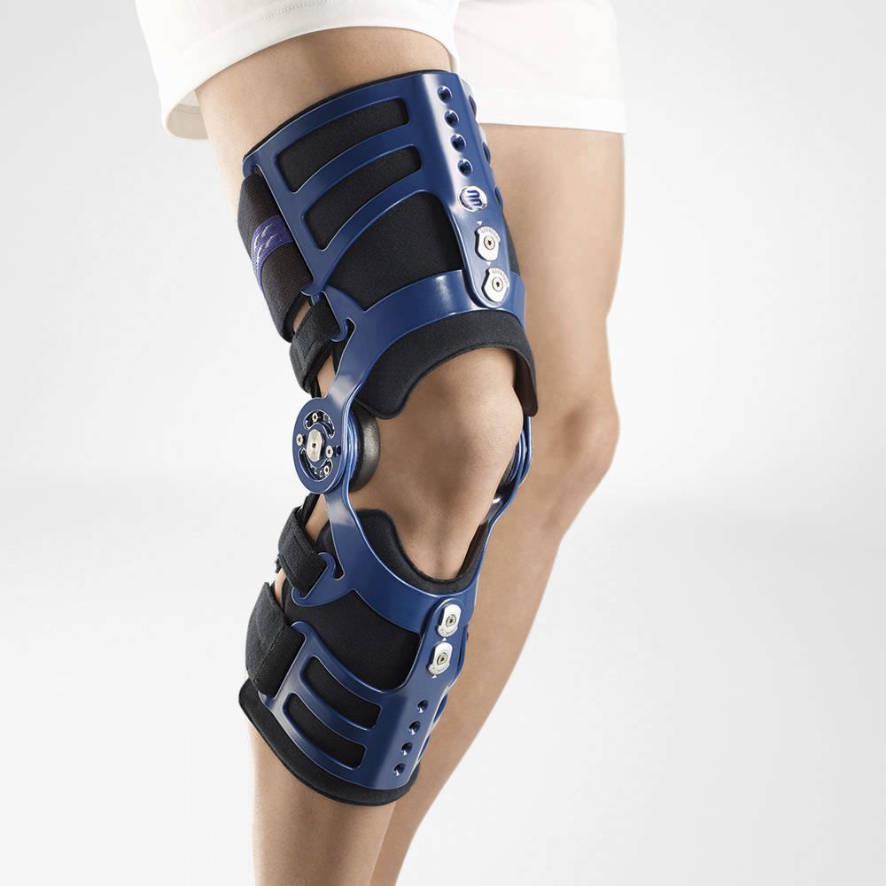 Knee splint (orthopedic immobilization) / immobilisation / articulated MOS Genu® Bauerfeind