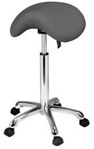 Medical stool / on casters / height-adjustable / saddle seat Sissel