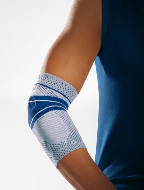 Elbow sleeve (orthopedic immobilization) / with epicondylus muscle pad EpiTrain® Bauerfeind