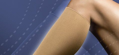 Stockings (orthopedic clothing) / compression / woman VenoTrain® curaflow Bauerfeind
