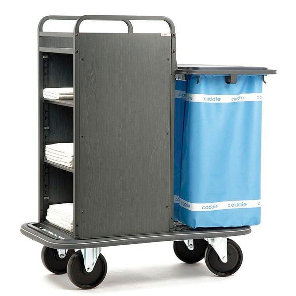 Clean linen trolley / dirty linen / with shelf / 2-bag IBIZA Caddie