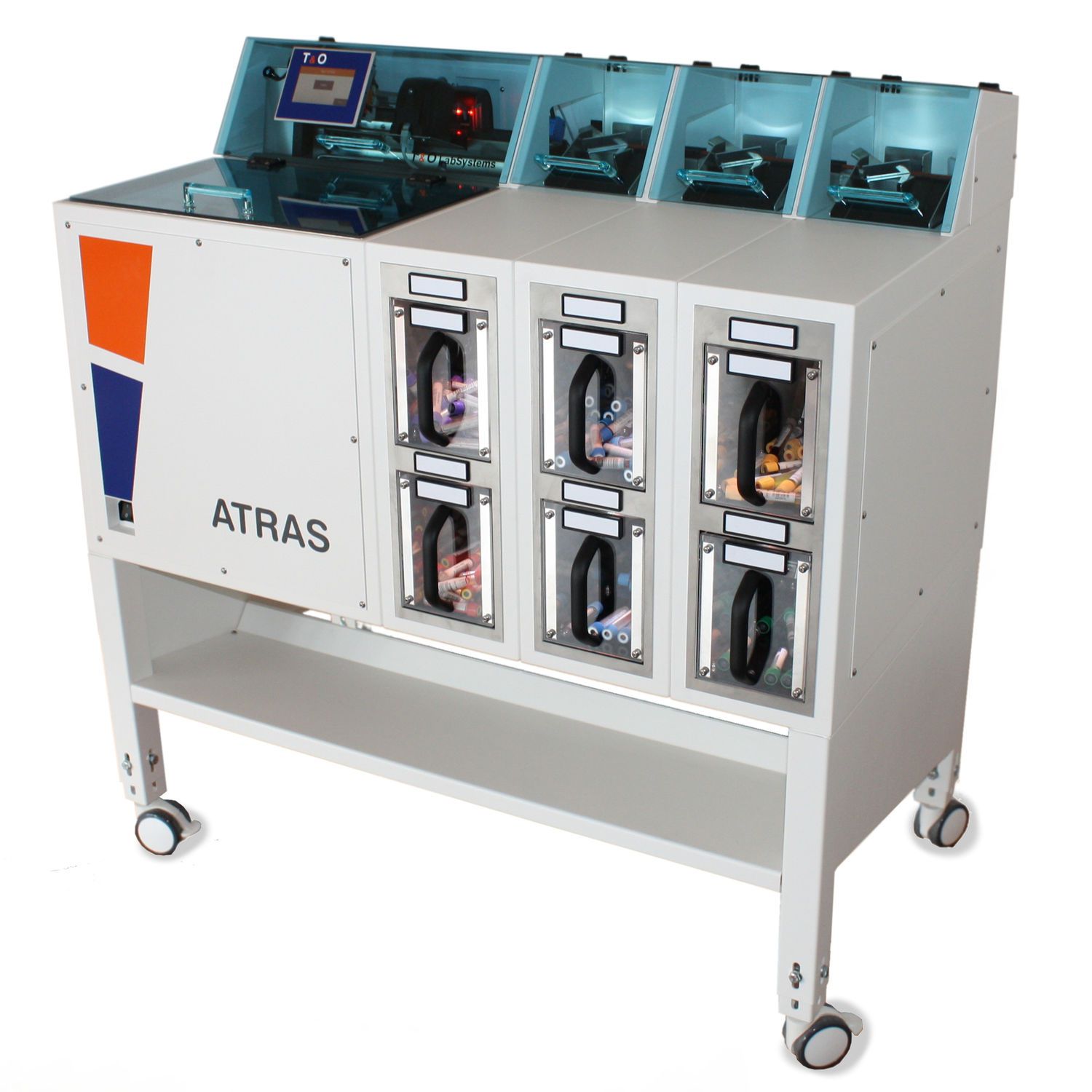 Sorting laboratory automatic system / for tube transfer ATRAS T&O LabSystems GmbH & Co.KG