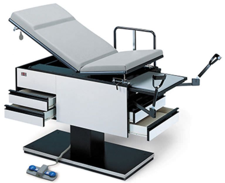 Gynecological examination table / electrical / height-adjustable / 2-section 4440, 4445 Powermatic® Hausmann