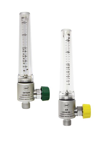 Oxygen flowmeter / air / variable-area / plug-in type Aluminium Body SMP CANADA