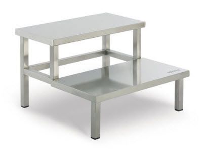 2-step step stool / stainless steel SM P4050 SAMATIP