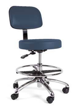 Medical stool / on casters / height-adjustable / with backrest ST-6280 BRYTON CORPORATION