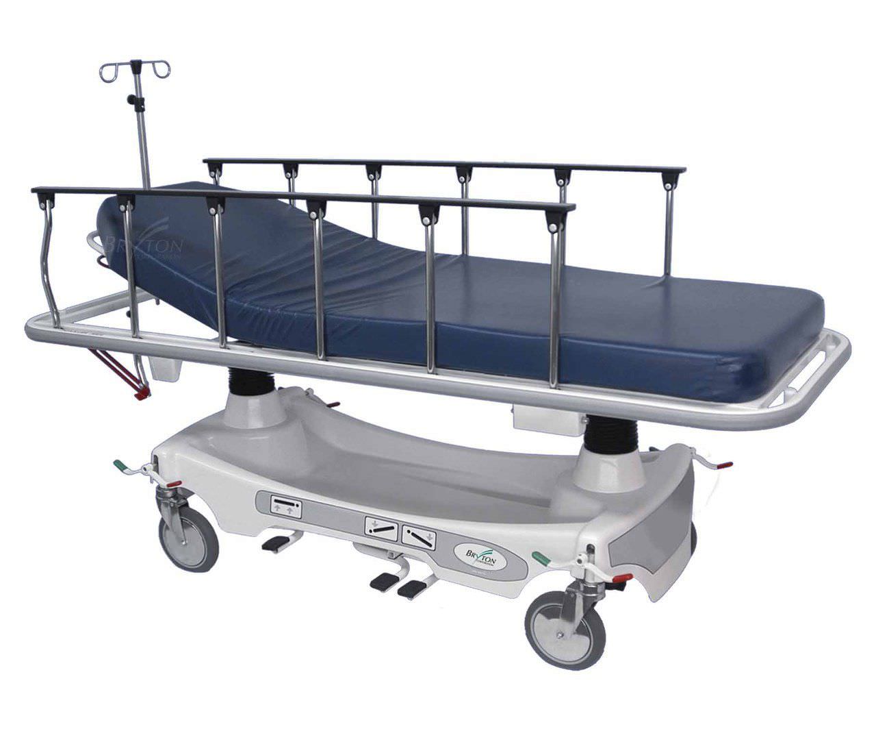 Transport stretcher trolley / height-adjustable / pneumatic / 2-section PTS-8000 BRYTON CORPORATION