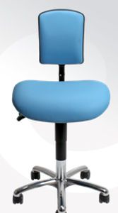 Medical stool / on casters / height-adjustable / with backrest VELA Samba 150 VELA