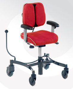 Medical stool / height-adjustable / on casters / with backrest VELA Hip Hop 100 VELA
