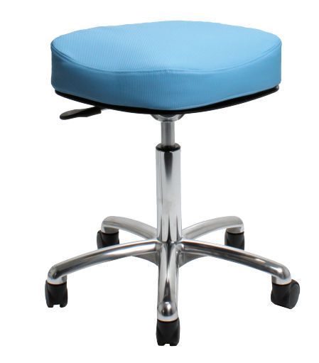 Medical stool / height-adjustable / on casters / T seat VELA Samba 410 VELA