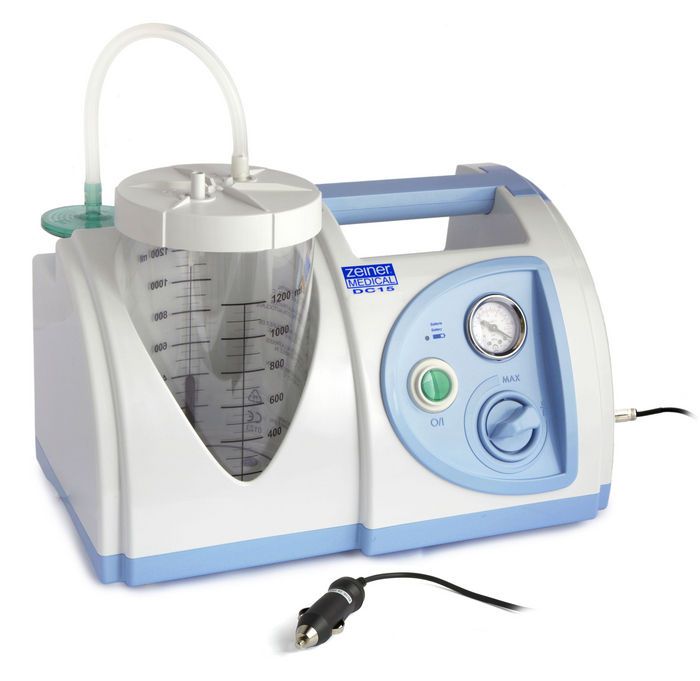 Electric mucus suction pump / handheld 15 L/mn - DC15 BASIC/UNIVERSAL Zeiner Medical