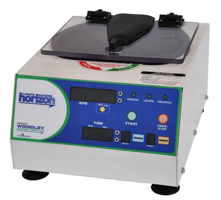 Laboratory centrifuge / microhematocrit / high-speed / compact 12 000 rpm | Clinispin horizon 842COMBI Woodley Equipment
