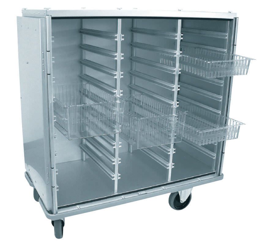 Transport trolley / for sterile goods / with hinged door 4072 Centro Forniture Sanitarie