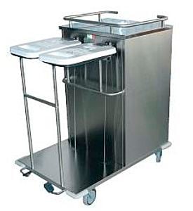 Dirty linen trolley / clean linen / with shelf / 2-bag SENIOR AP Centro Forniture Sanitarie