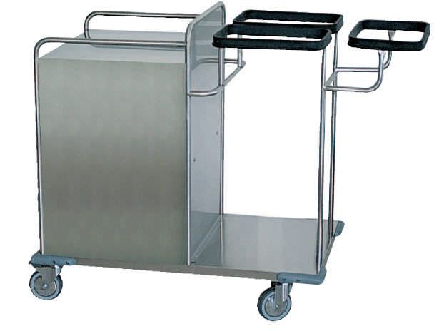 Clean linen trolley / dirty linen / with shelf / 3-bag SENIOR 3F Centro Forniture Sanitarie