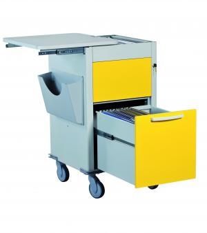 X-ray record trolley / with drawer / horizontal-access / vertical-access MINIDELTA Centro Forniture Sanitarie