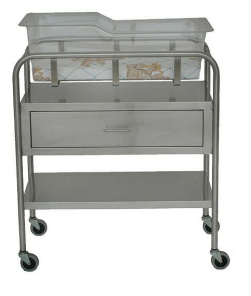 Transparent hospital baby bassinet / stainless steel SS8525 UMF Medical