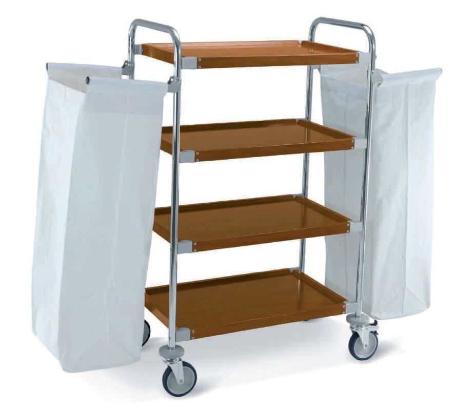 Dirty linen trolley / clean linen / with shelf / 2-bag 10507 Centro Forniture Sanitarie