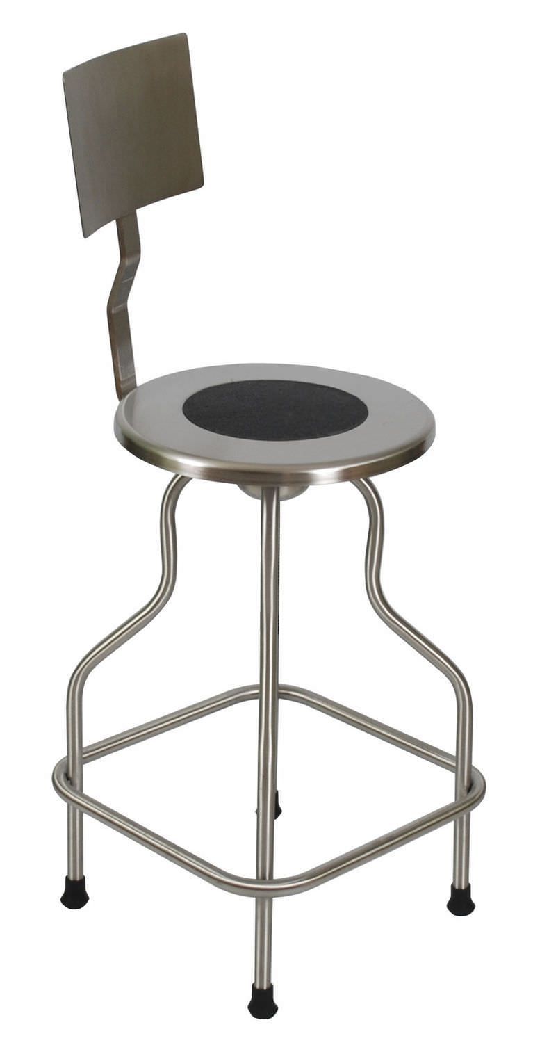 Medical stool / stainless steel / with backrest SS6700 UMF Medical