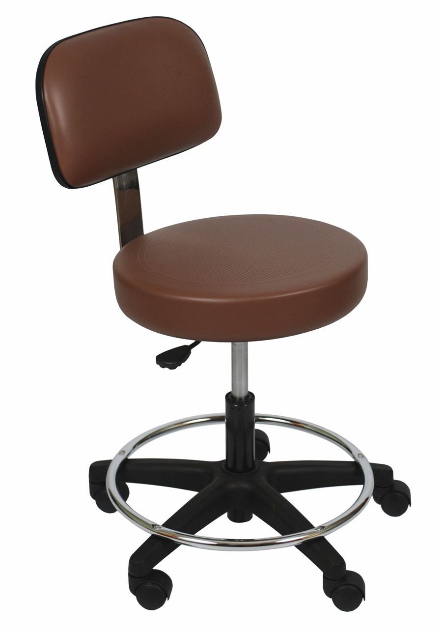 Medical stool / height-adjustable / on casters / with backrest 6740 UMF Medical