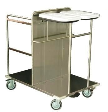 Clean linen trolley / dirty linen / with shelf / 2-bag JUNIOR AP Centro Forniture Sanitarie