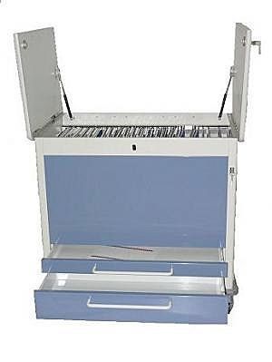 X-ray record trolley / with drawer / vertical-access Centro Forniture Sanitarie