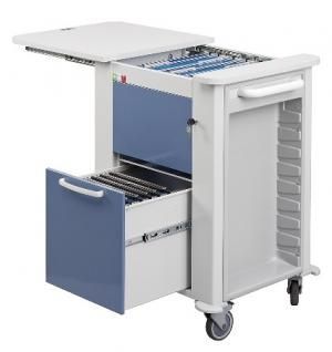 Medical record trolley / with drawer / vertical-access / horizontal-access MISTRAL Centro Forniture Sanitarie