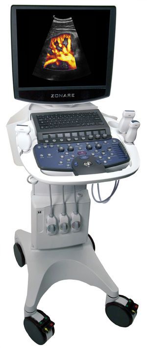 Ultrasound system / on platform, compact / for intraoperative ultrasound imaging / for cardiovascular ultrasound imaging / for emergency medecine ultrasound imaging ZS3 ZONARE Medical Systems