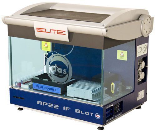 Blot transfer automatic sample preparation system / immunofluorescence assay / ELISA test AP22 IF BLOT ELITE DAS srl