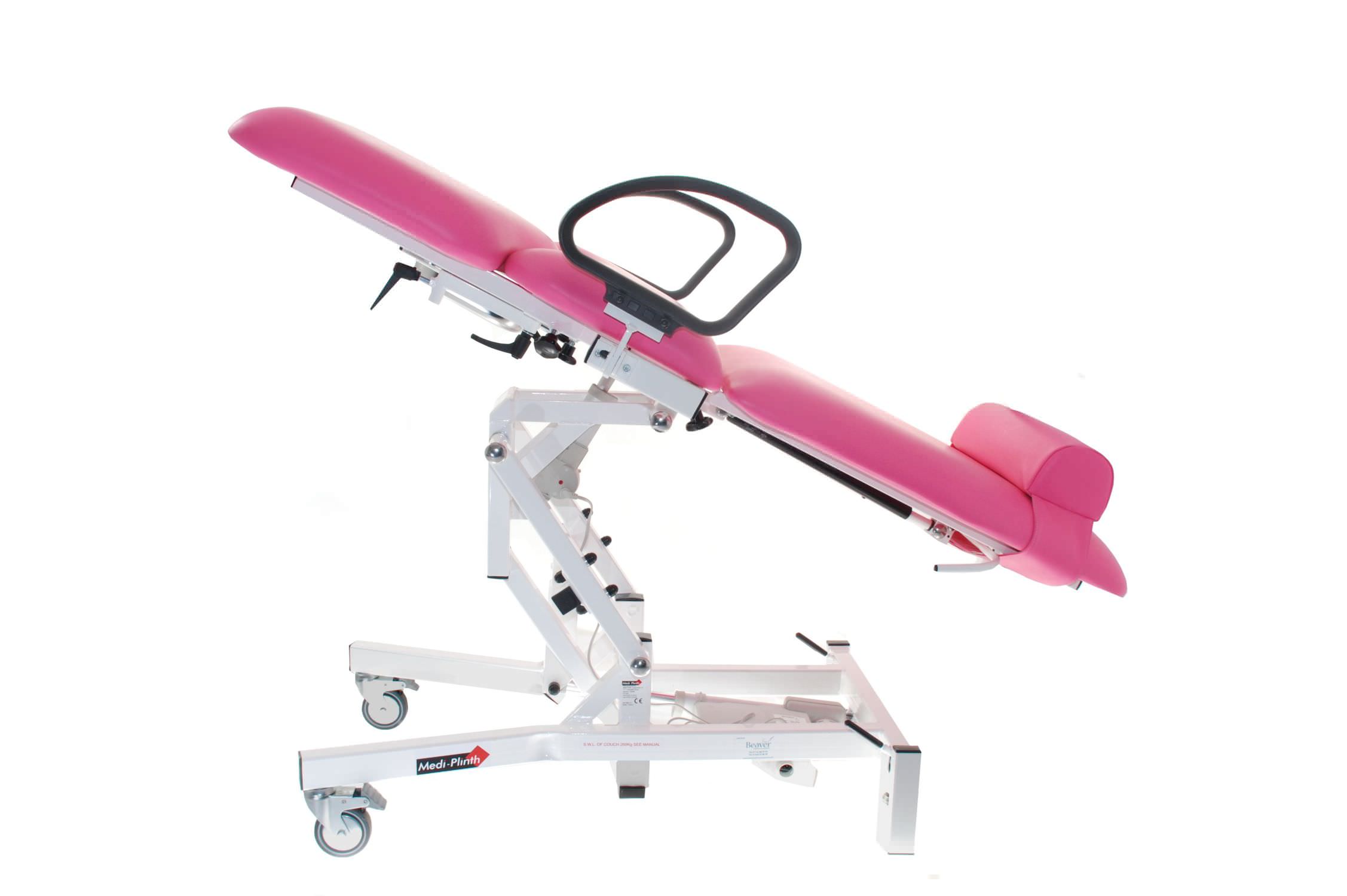 Gynecological examination chair / electrical / height-adjustable / 3-section Medi-Plinth