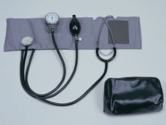 Cuff-mounted sphygmomanometer / with stethoscope 510-1 Ito